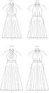 Vogue Misses' Criss-Cross Halter Dress Sewing Pattern Kit, Design Code V1883, Sizes 6-8-10-12-14...