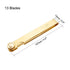 uxcell Metric Thickness Feeler Gauge 0.05-1mm 13 Blades Brass Measuring Tool for Width Gap...