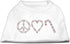 Mirage Pet Products 10-Inch Peace, Love, and Candy Canes Print Shirt for Pets, Small, Emerald Green...