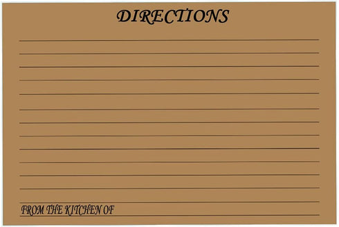 Set of 60 Premium Recipe Cards - 4x6 Double Sided Cards For Wedding,Bridal Shower,Farmhouse...
