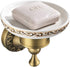 Leyden Shower Soap Dish, Antique Brass Dish Soap Holder Luxury Art Engraved Wall Mount Bathroom Hardware...