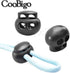 25pcs Spring Cord Lock End Stopper Fastener Slider Toggles Clip Double Hole Round Ball Plastic for Drawstrings Lanyard Paracord Elastic Bungee Sho...