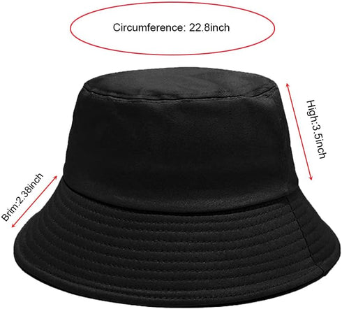 PFFY Bucket Hat for Women Men Cotton Summer Sun Beach Fishing Cap...
