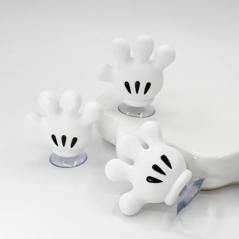 2PCS Cute Hanging Toothbrush Holder, Hand Wall Hanging Utility Suction Hooks with StickyPads, Multi-Function Mouse Bathroom Decor, Key Holder Show...