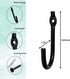Hand Forged Metal Wall Hook Set of 6 Pcs Wrought Iron Handmade Wall Mounted Towel Hooks Rack Black Finish Wall Hooks by Living Ideas...