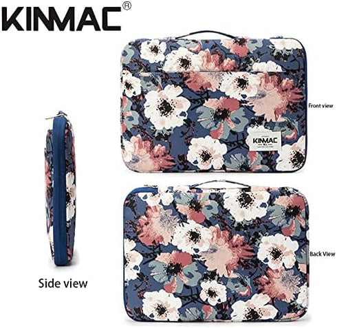 Kinmac Camellia 360° Protective Waterproof 12 inch-13.3 inch Laptop Case Bag Sleeve with Handle for Surface Pro,MacBook Pro 13",MacBook 12",New Ma...