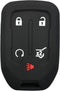 Coolbestda 5Buttons Smart Rubber Key Fob Remote Cover Keyless Entry Case Protector Skin for 2019 2020 2021 2022 GMC Acadia Terrain Yukon Chevrolet...