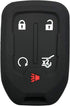Coolbestda 5Buttons Smart Rubber Key Fob Remote Cover Keyless Entry Case Protector Skin for 2019 2020 2021 2022 GMC Acadia Terrain Yukon Chevrolet...