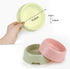 BOCHO Plastic Dog Bowls,Food Dishes & Water Bowl for Dogs, Cats or Other Small Animals-Color Set (Candy colors, Small)...