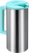 Cabilock Stainless Steel Iced Tea Pitcher:Beverage/Water Pitcher with Lid Hot Cold Water Pitcher Bedside Water Carafe for Fridge Beverage Carafe...