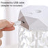 USB Desktop Crystal Humidifier 400ml with 7 Colors LED Night Light, No Noise Suitable for Home, Office, Desk, Bedroom and Babies Room and No Batte...