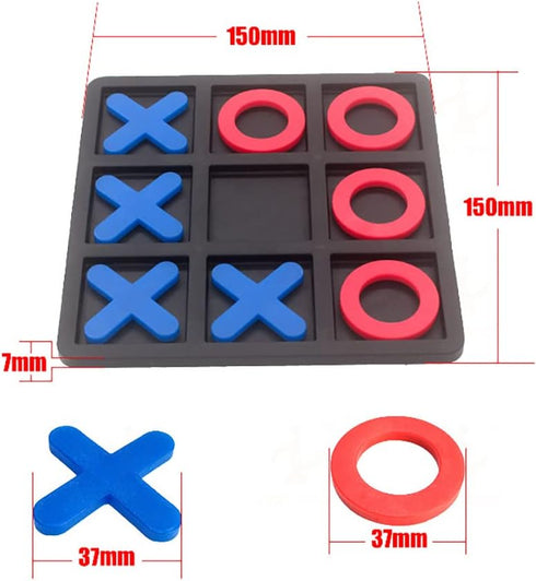 Tic Tac Toe Board Game,Tic Tac Toe Family Game, Classic Board Game, Classical Family Board Game,Children's Tic Tac Toe Game, Plastic tic tac Toe G...
