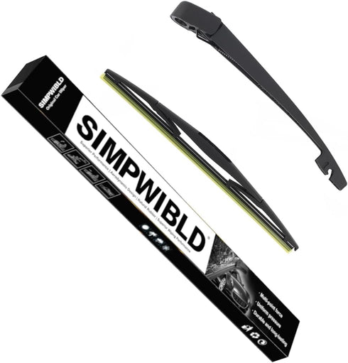SIMPWIBLD Replacement for 2004-2016 Nissan Murano/2009-2015 Nissan Cube Rear Windshield Wiper Blade Arm Set, Easy to Install (set of 2)...