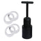 4 Pcs E12 Lamp Shade Collar Rings & 1pcs Black Shade Ring Removal Tool for E12 Candelabra Base Sockets with Diameter of 1.1" (White,Inner 28mm)...