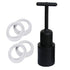 4 Pcs E12 Lamp Shade Collar Rings & 1pcs Black Shade Ring Removal Tool for E12 Candelabra Base Sockets with Diameter of 1.1" (White,Inner 28mm)...