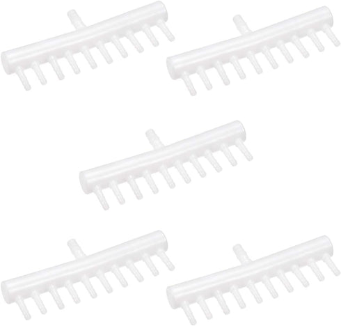 uxcell 8mm to 4mm 10 Way Aquarium Air Line Tubing Splitter Connector Fish Tank Plastic Air Flow Divider Oxygen Splitter Lever Valve 5pcs...