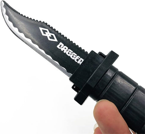 5Pcs Retractable Knife Prop Knife Fake Knife False Trick Gadget Toy for Halloween Fools Day Party...