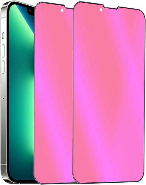 2PCS Anti-Blue Privacy Tempered Glass Mirror Anti-Spy Screen Protector Anti-Peeping Film Compatible with iPhone 13 Pro Max......