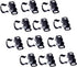 QCAA Larger Size Friction Roller Catch for RV and Mobil Home, Matte Black, 12 Pack, Made in Taiwan...