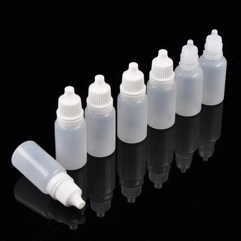 50 PCS Plastic Dropper Bottle Drop Bottles Empty Squeezable Eye Liquid Essential Oil Squeeze Bottle Small Dropper Refillable Containers with Caps ...