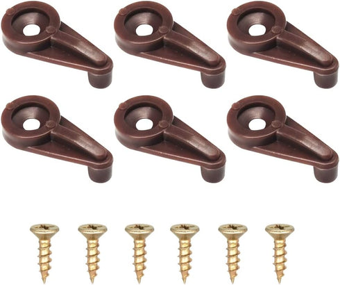 Glass Retainer Clips 5mm Cabinet Glass Clips Window Screen Clips Cabinet Door Glass Retainer Clips with Screws for Fixing Glass Cabinet Doors (50,...