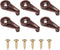 Glass Retainer Clips 5mm Cabinet Glass Clips Window Screen Clips Cabinet Door Glass Retainer Clips with Screws for Fixing Glass Cabinet Doors (50,...