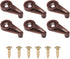 Glass Retainer Clips 5mm Cabinet Glass Clips Window Screen Clips Cabinet Door Glass Retainer Clips with Screws for Fixing Glass Cabinet Doors (50,...