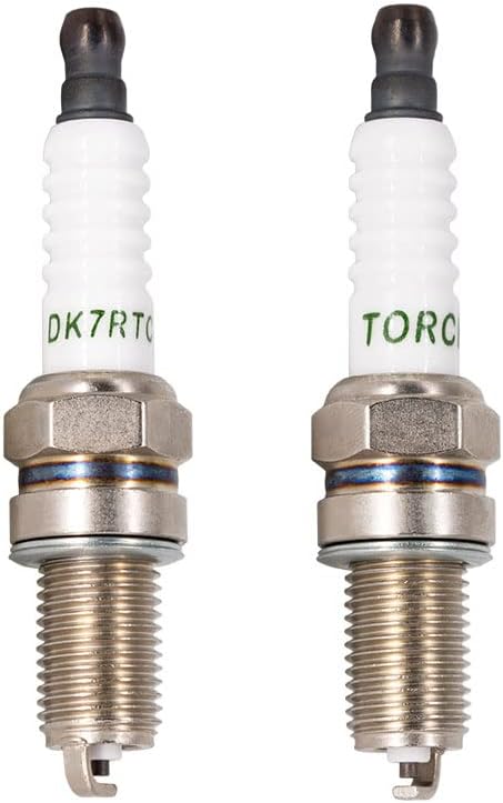 TORCH DK7RTC Spark Plug Replace for NGK DCPR7E Spark Plug, for BOSCH YR7DC+ Spark Plug, for CHAMPION 809/8809/OE083/RA6HC/RA8HC Spark Plug, for DE...