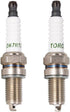 TORCH DK7RTC Spark Plug Replace for NGK DCPR7E Spark Plug, for BOSCH YR7DC+ Spark Plug, for CHAMPION 809/8809/OE083/RA6HC/RA8HC Spark Plug, for DE...