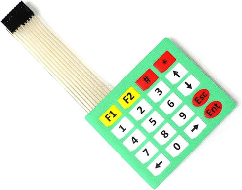 4Pcs 4x5 Keys Matrix Array 20 Key Keypad Membrane Switch Control Panel for Arduino...
