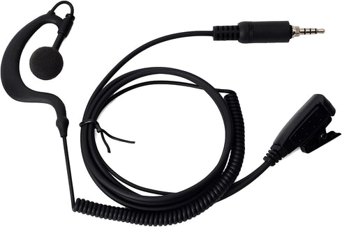 UAYESOK Waterproof Radio Earpiece with Mic PTT Screw Thread Headset for Yaesu VX-6 VX-6R VX-7R VX-170 FT-270 HT Standard Horizon HX400 HX750S HX87...