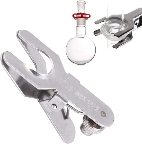 Spherical Pinch Clamp, Stainless Steel Lab Clamp Pinch Clip Glass Ball Clamp Laboratory Tools(18#)...