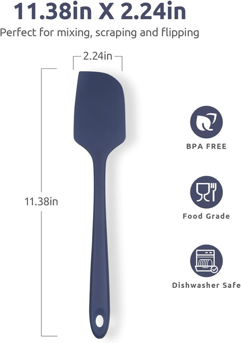 Heat Resistant Silicone Large Spatula: U-Taste 600ºF High Heat Flexible 11.38in Silicon Mixing Stirring Cooking Scraping Baking Bowl Scraper Seaml...