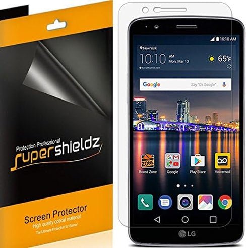 Supershieldz (6 Pack) Designed for LG Stylo 3 Screen Protector, High Definition Clear Shield (PET)...