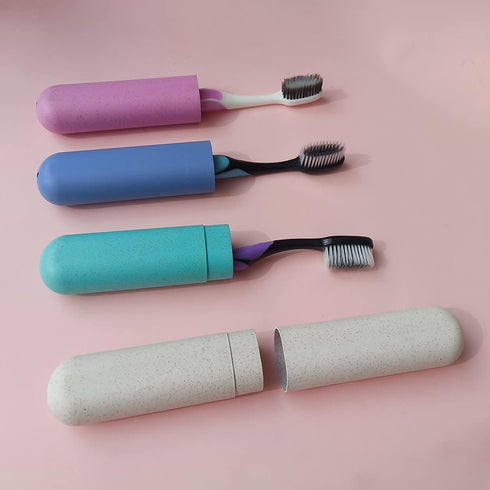 4 Pack Travel Toothbrush Case, Holder Toothbrush Travel Containers for Trip Home Camping Dust-Proof and Sanitary ?Travel Toothbrush Holder...