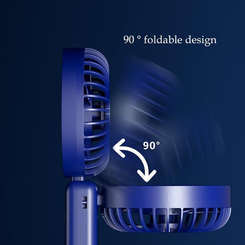 Portable Mini Fan, Handheld Fan with LED Display 5 Speeds 2000mAh USB Rechargeable Battery Fan Small Personal Desk Fan for Women Men Girls Kids In...
