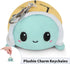 TeeTurtle | Plushie Charm Keychain | Happy Brown Shell Turtle...