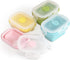 Collapsible Silicone Food Storage Container, Portion Control Container with Clip-on Lid, Stackable, Space Saving, Microwave/Fridge/Freezer/Dishwas...