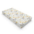 Elephants Flowers Changing Pad Cover, Woodland Elephants Flowers Floral Prints Baby Nursery Diaper Changing Table Pad Cover, Unisex Elephants Patt...