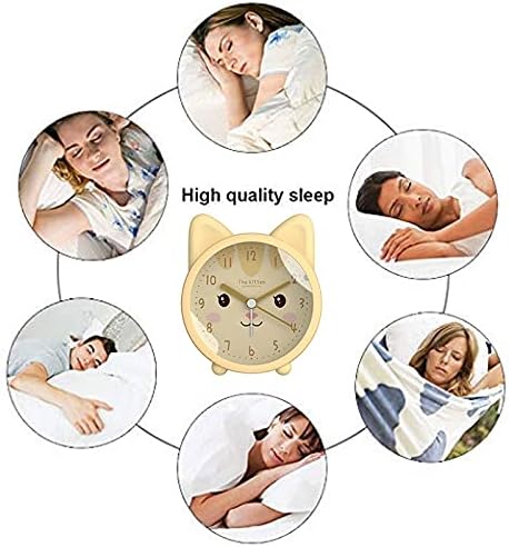 3" Cartoon Animal Alarm Clock Silicon Analog Silent Non Ticking Backlight Desk Clock...