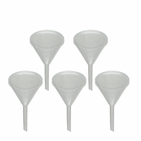 Funnel Polypropylene Plastic 90mm 3.5" Diameter 5-Pack...