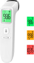 No-Touch Thermometer for Adults and Kids, Accurate Digital Baby Thermometer, Fever Alarm & Silent Mode, 2 in 1 Forehead & Object Mode...