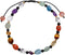 Jewever 7 Chakra Crystals and Stones Anklet Irregular Tumbled Gems Beaded Ankle Bracelets for Women Spiritual Energy Meditation Yoga Healing Jewel...