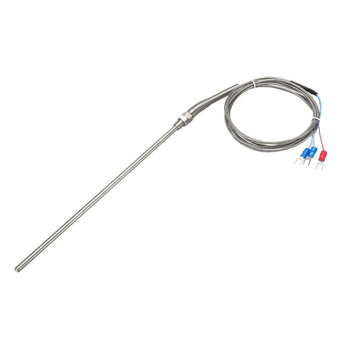 uxcell PT100 Thermocouple Temperature Sensors 5mmx200mm Probe with 2M/6.6Ft Wire...