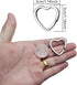 30Pcs Heart Shaped Split Key Rings,Crafts DIY Keychain Metal Key Rings for Home Car Office Organization,Arts & Crafts Projects, Lanyards...