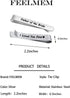 FEELMEM Father of The Bride Gifts to The Man I Love You First Stainless Steel Tie Clips Wedding Tie Bar for Dad Gift...