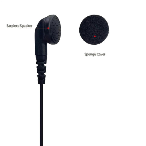 Ear Bud Earphone Headset PTT Mic Earpiece for Motorola DLR110 SL300 SL8550e SL1600 SL2600 SL3500E SL7000E TLK100 Radio......