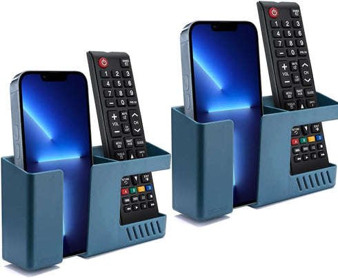 D3 Wall Mount Phone Holder, Punch-Free Wall-Mounted Mobile Phones Charging to Stand, Sticky Remote Control Storage Box Bedside Lazy Mobile Phone R...