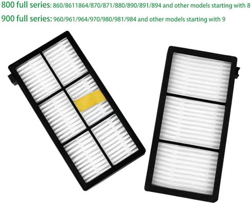 StylishClean12 Pack Hepa Filters Replacement Compatible for Roomba 800 900 series 801 805 850 860 870 877 880 890 891 895 960 961 980 981 985 Robo...