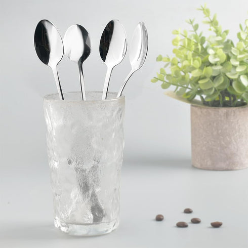 homEdge Stainless Steel Long Handle Spoon, 8.3 Inches Cocktail Stirring Spoons, Coffee Spoon,Set of 12...